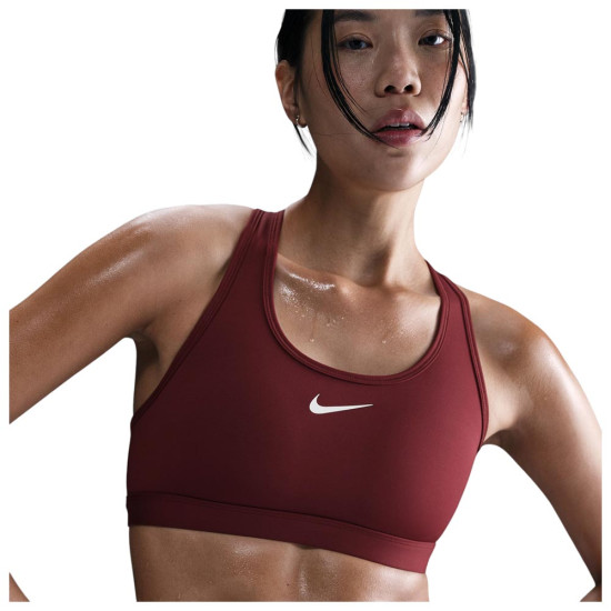 Nike Γυναικείο μπουστάκι Swoosh Medium-Support Padded Sports Bra